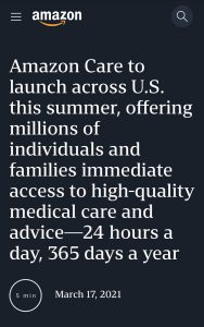 Read more about the article Amazon Care’s landesweite Expansion in den USA im Sommer