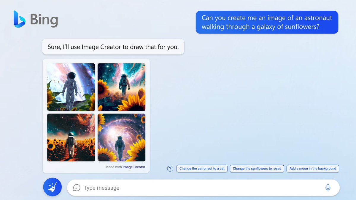 Read more about the article Bing Image Creator wird in den Bing-Chat integriert.
