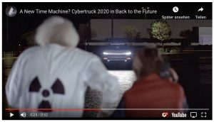 Read more about the article Cybertruck 2020 in ‚Back to the Future‘ – Neue Zeitmaschine?