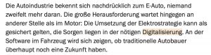 Read more about the article Die Zukunft der Autoindustrie: E-Mobilität und Softwareentscheidungen