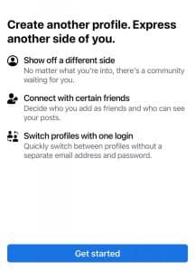 Read more about the article Facebook bietet aktive Nutzung verschiedener Profile an.