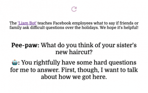 Read more about the article Google-Manager entwickelt Bot, der ‚Liam Bot‘ von Facebook kritisiert