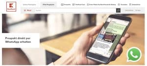 Read more about the article Kaufland verschickt Werbeprospekte nun per WhatsApp