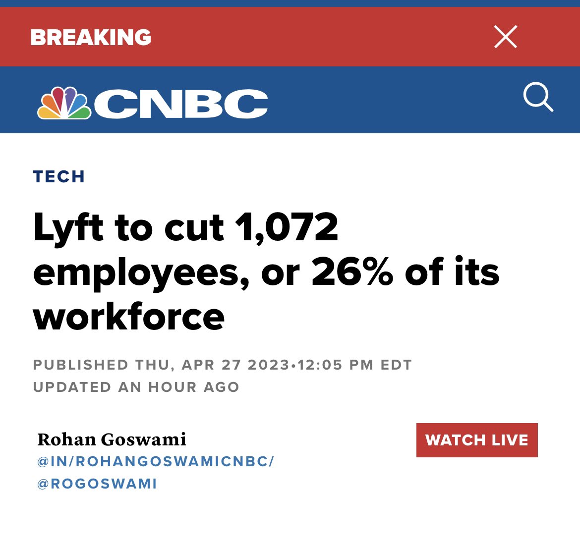 You are currently viewing Lyft plant, 1.072 Mitarbeiter zu entlassen.