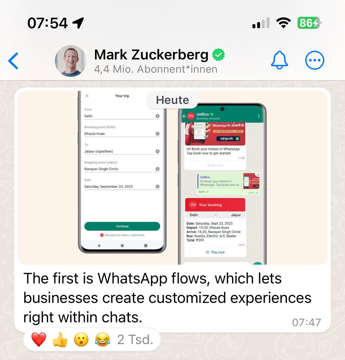 You are currently viewing Mark Zuckerberg präsentiert WhatsApp Flows: Revolution im Kundenservice