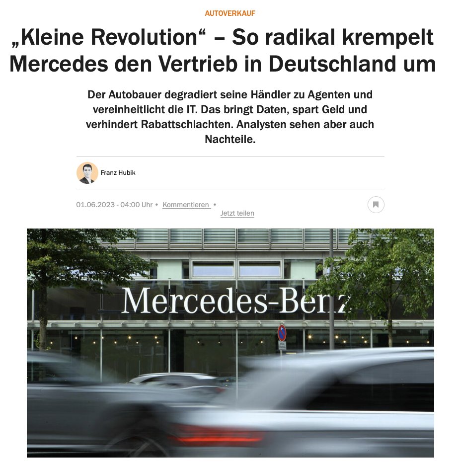 You are currently viewing Mercedes verändert radikal den Vertrieb in Deutschland.