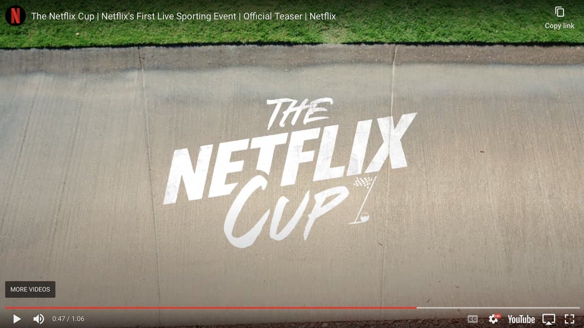 Read more about the article Netflix‘ erstes Live-Sportevent: Das ‚Netflix Cup‘ Golfturnier