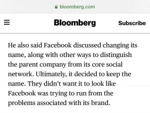 Read more about the article Neues Facebook Logo soll Unternehmensmarken trennen