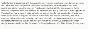 Read more about the article News-Rückkehr auf Facebook in Australien: Statement des VP of Global News Partnerships