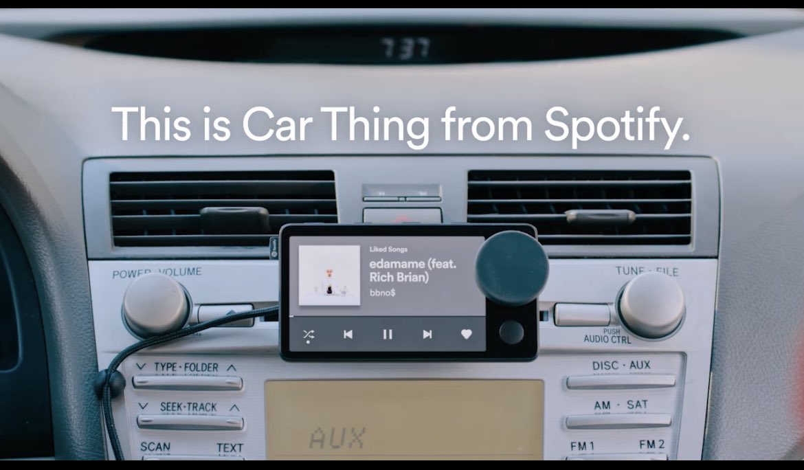 Read more about the article Spotify bietet sein Auto-Gerät ‚Car Thing‘ jetzt offiziell an