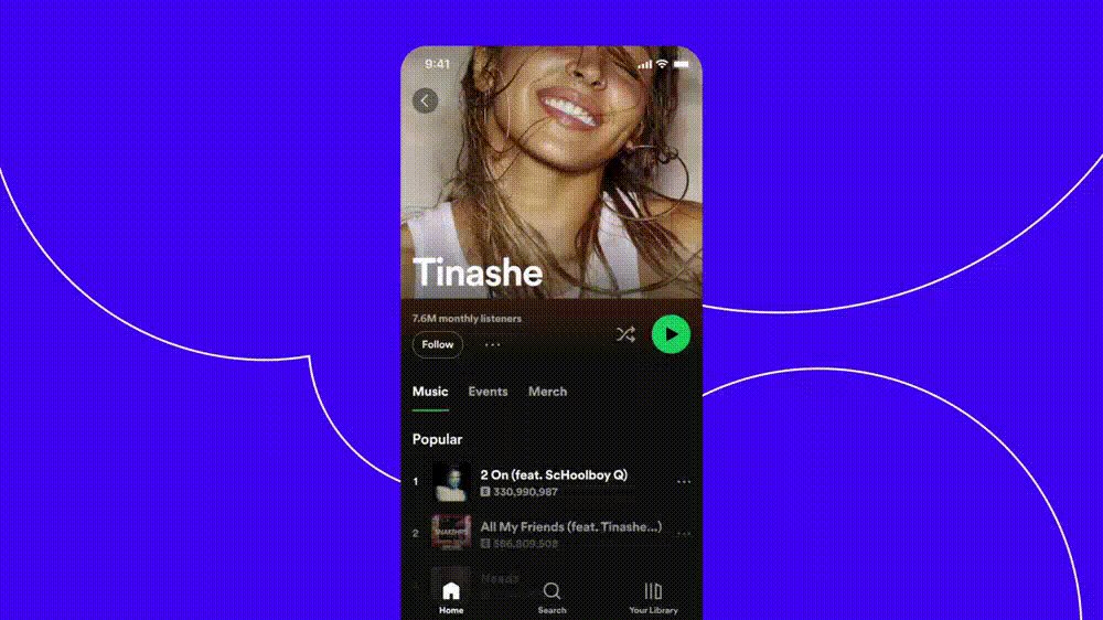 Read more about the article Spotify erweitert Vermarktungsstrategie: Tickets, Merchandise und Social-Media