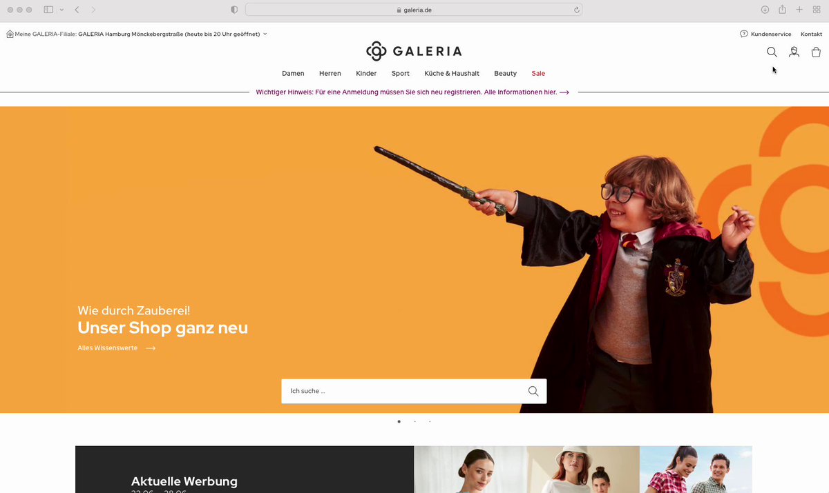 You are currently viewing Stresstest bestanden: Galeria Shop hält dem Kundenandrang stand
