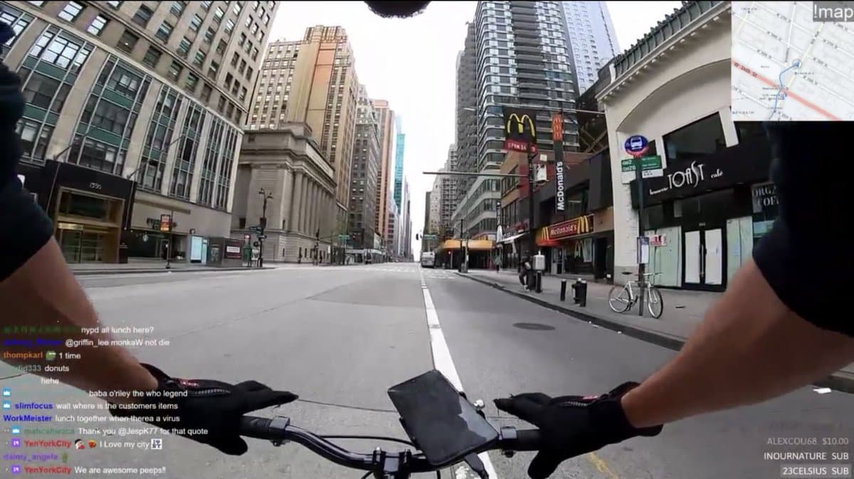 Read more about the article Uber Eats-Fahrradkurier in New York streamt Touren über GoPro auf Twitch