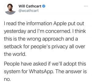 Read more about the article WhatsApp erforscht Umgehung von Verschlüsselung für Werbezwecke