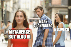 Read more about the article Zuckerberg behauptet, Meta konzentriere sich weiterhin auf AI und das Metaverse.